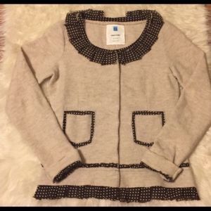 Anthropologie Sparrow Brown Au Fait Boucle Cardi
